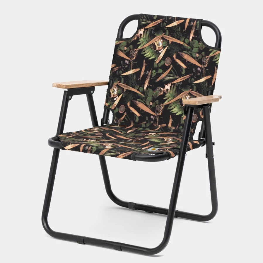Carhartt WIP Lumen Print Folding Chair - Portable & Lightweight Design for Indoor and Outdoor Use