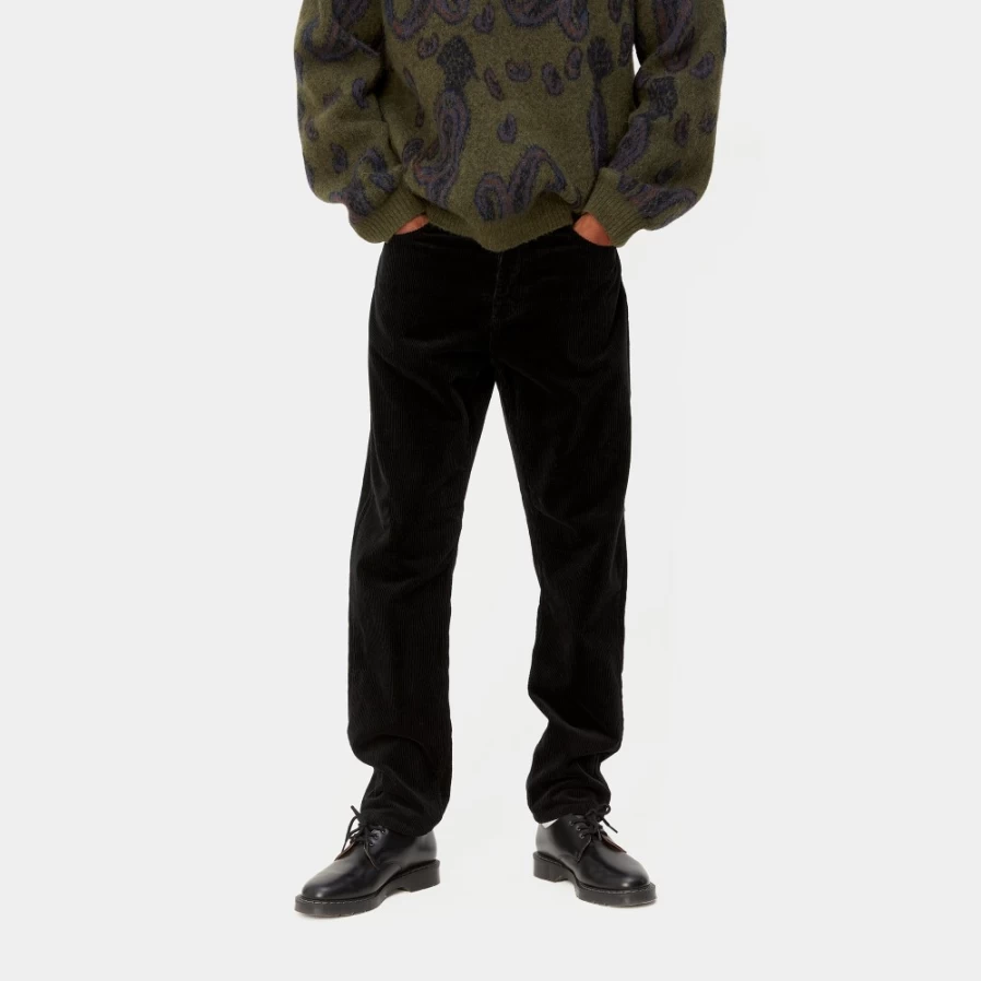 Carhartt WIP Men's Newel Pant in Black - Durable Workwear Trousers