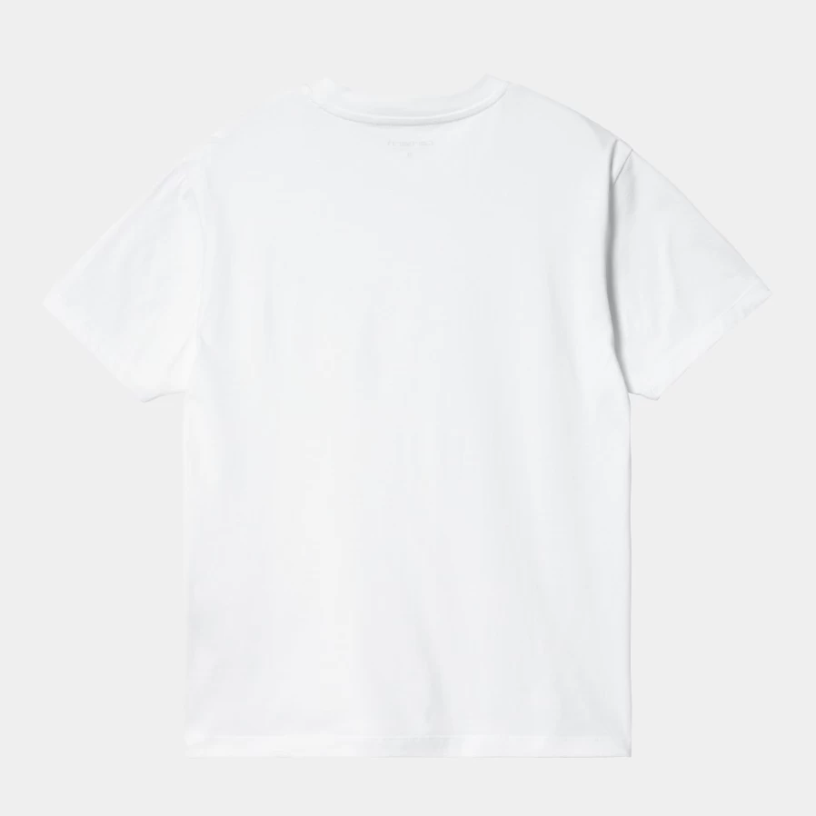 Carhartt WIP Women's Casey Short Sleeve T-Shirt in White & Silver