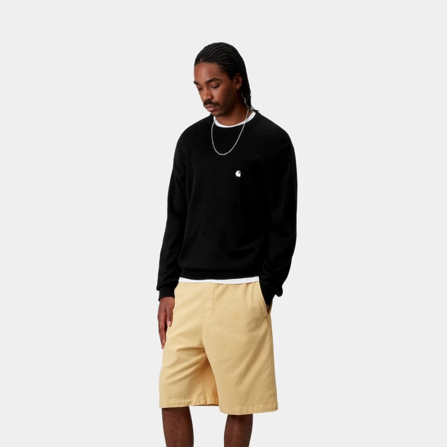 Carhartt WIP Madison Sweater for Men - Black & White Pullover