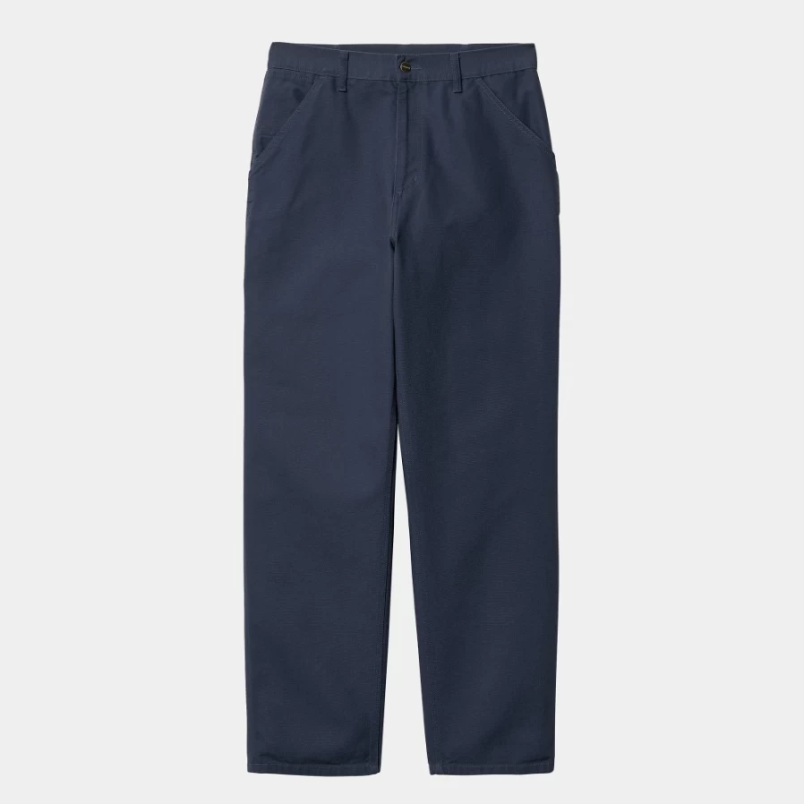 Carhartt WIP Men's Single Knee Work Pants in Blue - Durable Utility Pants for Men
