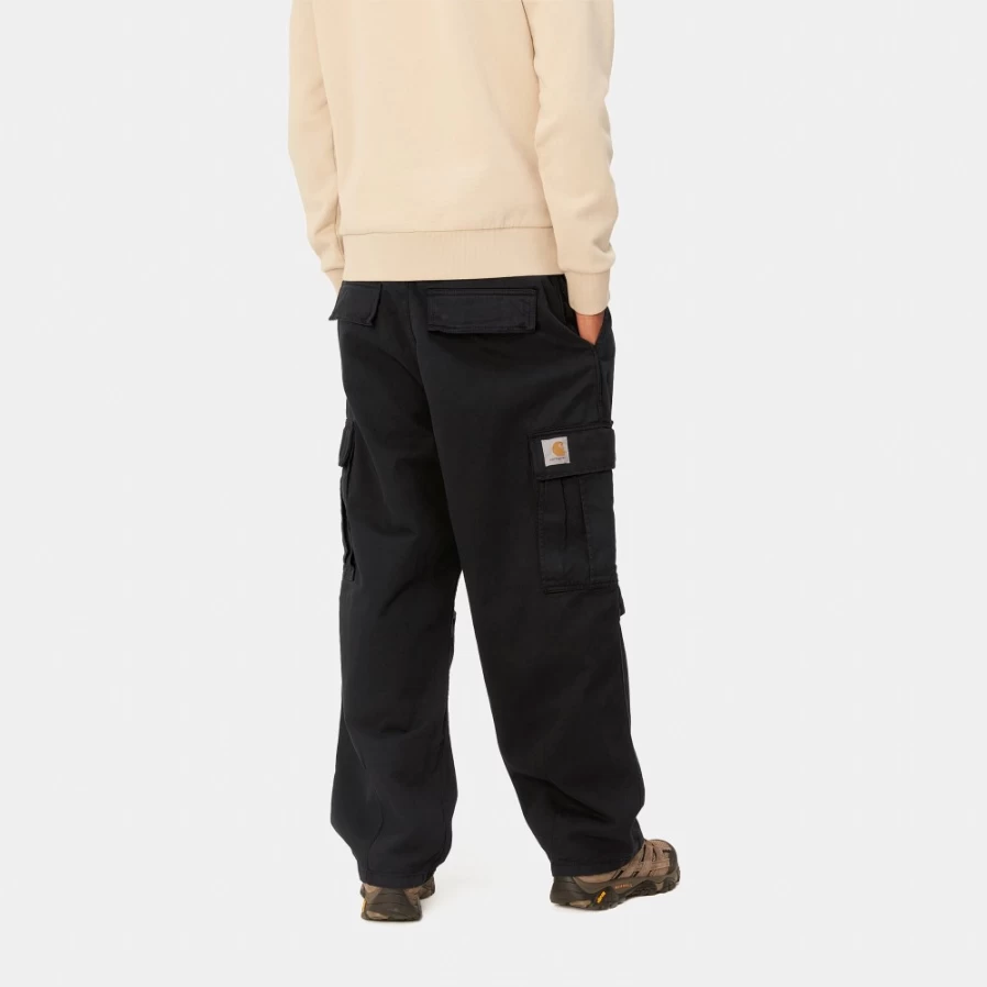 Carhartt WIP Men's Cole Cargo Pants in Black - Durable Workwear & Streetwear Style