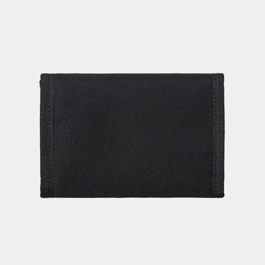 Carhartt WIP Alec Wallet - Slim Minimalist RFID Blocking Black Leather Bifold Wallet for Men