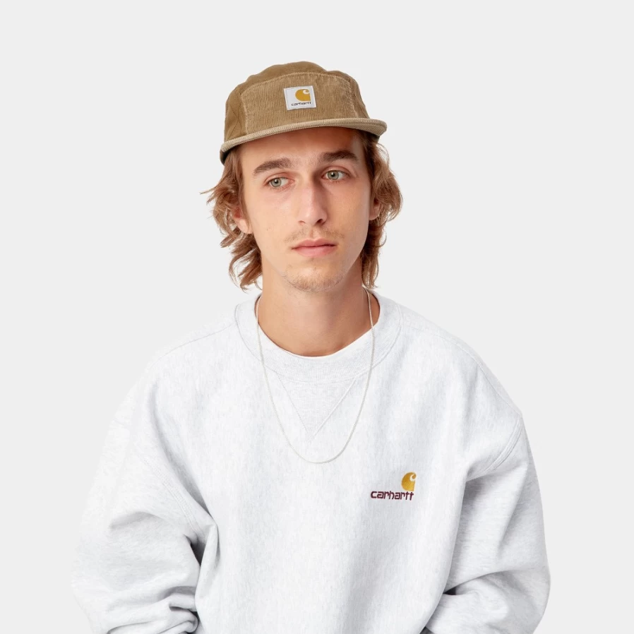 Carhartt WIP Kirby Cap in Hamilton Brown - Durable Cotton Twill Snapback Hat