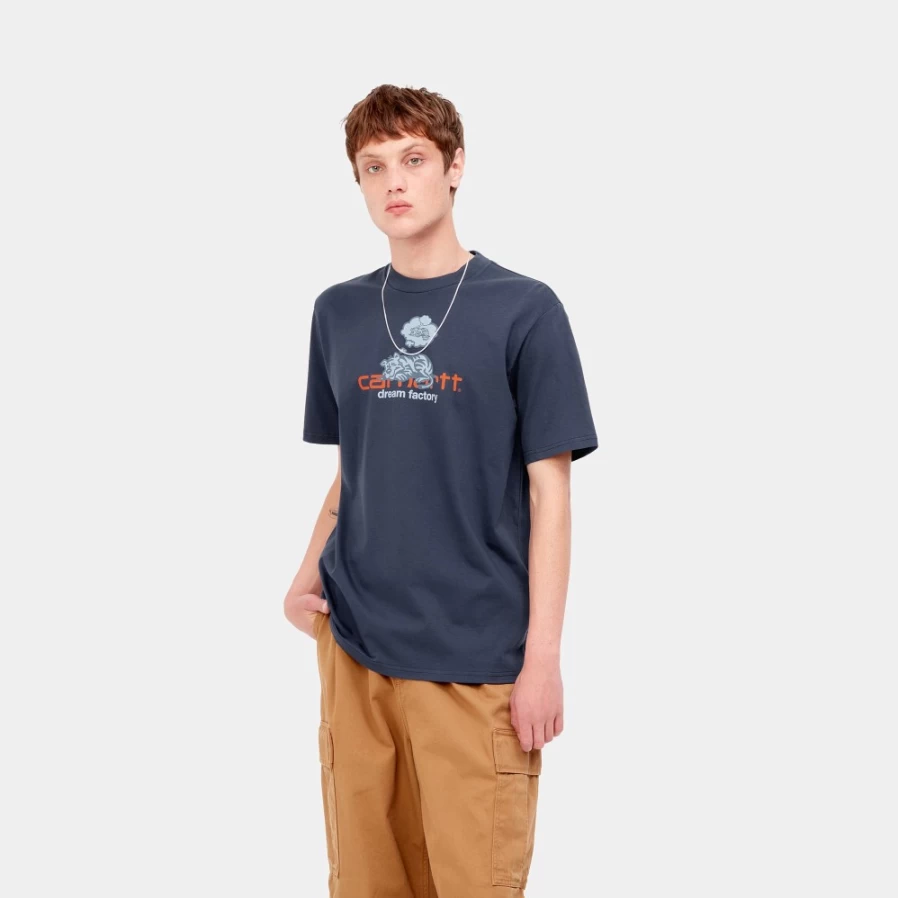 Carhartt WIP Men's S/S Dream Factory T-Shirt in Enzian Blue
