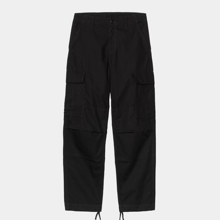 Carhartt WIP Men's Black Regular Cargo Pants for Work & Casual Wear