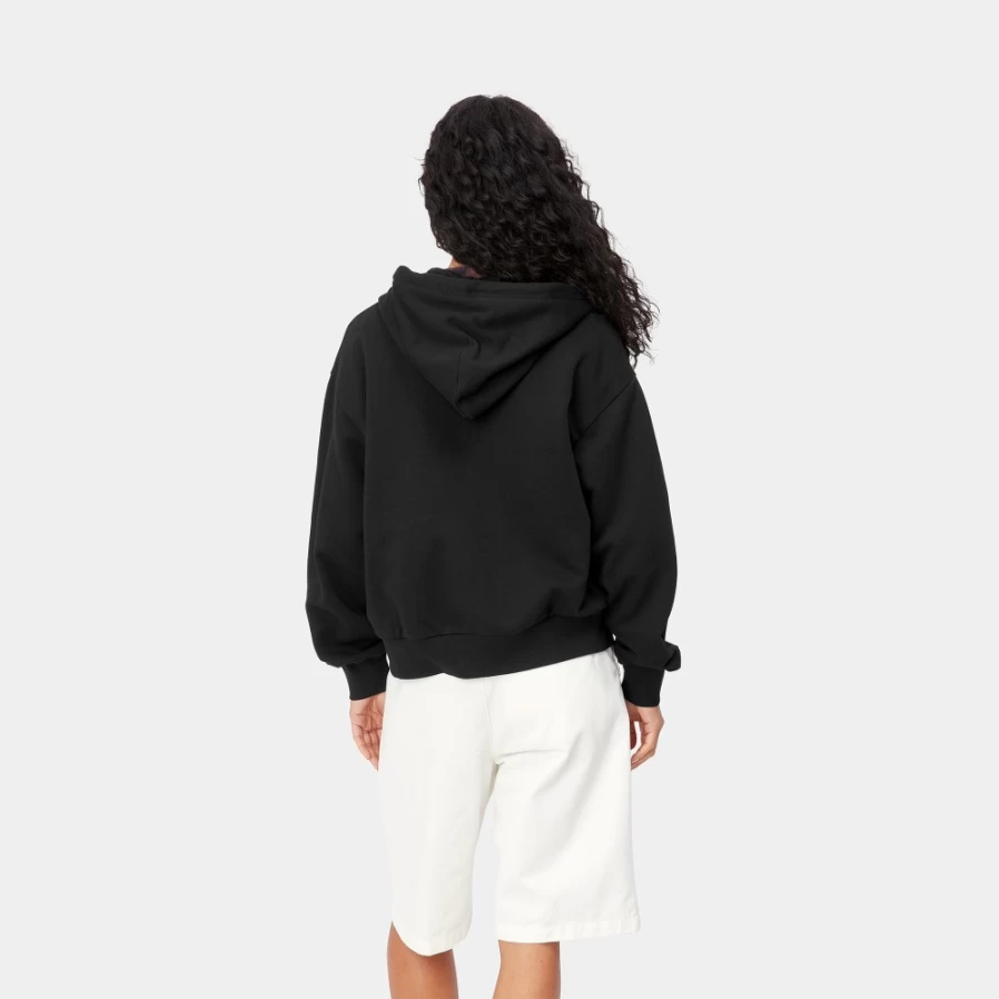 Carhartt WIP Women's Casey Hooded Jacket in Black & Silver