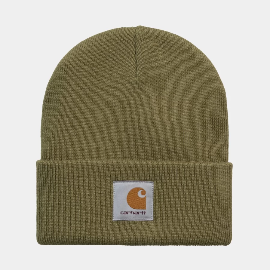 Carhartt WIP Short Watch Hat in Larch - Durable Men's Outdoor Cap
