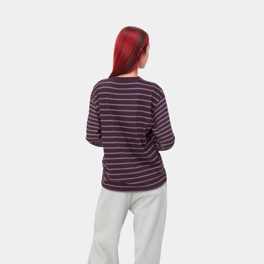 Carhartt WIP Women's Long Sleeve Nell Stripe T-Shirt