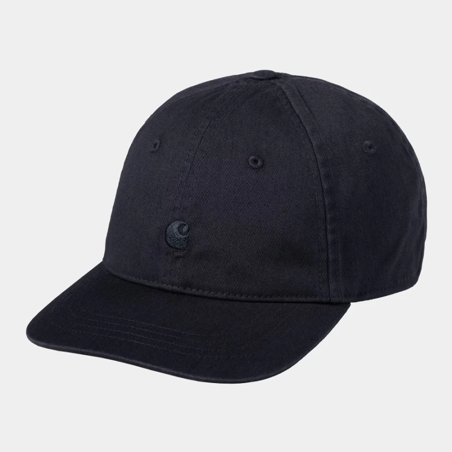 Carhartt WIP Madison Logo Cap - Dark Navy Adjustable Baseball Hat for Men & Women