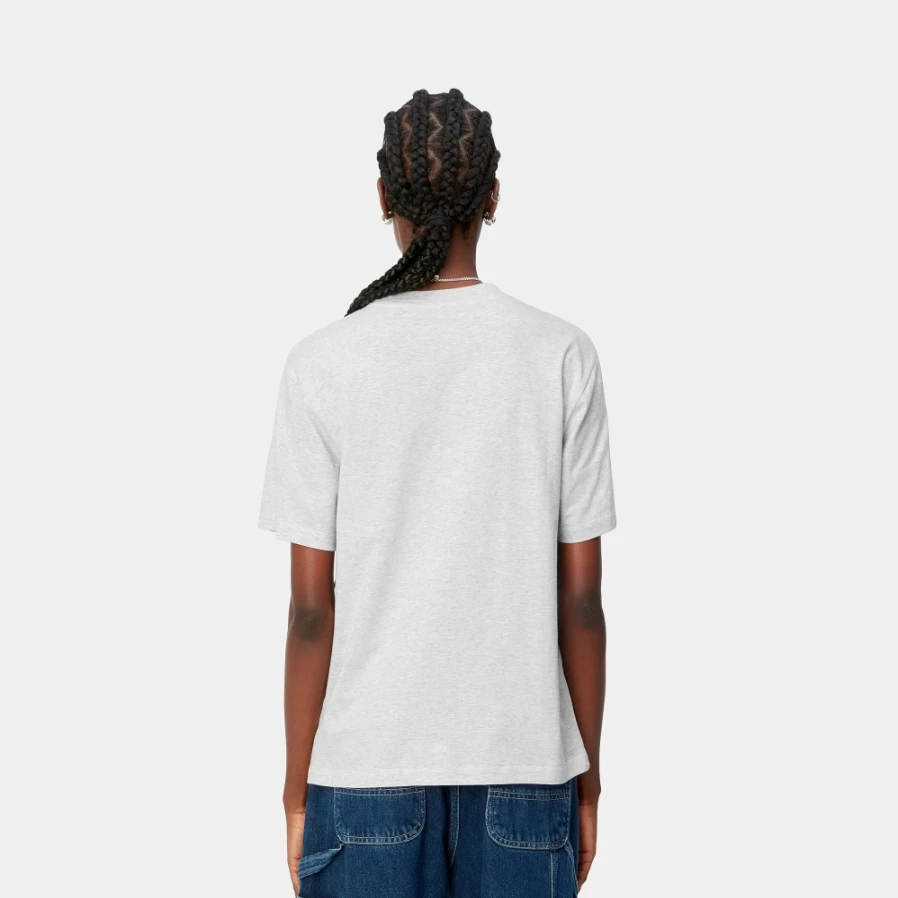 Carhartt WIP Women's Casey Short Sleeve T-Shirt in Ash Heather / Silver